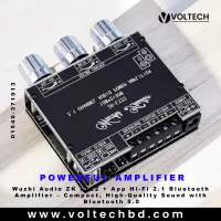 Wuzhi Audio ZK LT22 + App Hi-Fi 2.1 Bluetooth (15W + 15W Stereo + 30W Sub) Amplifier | Voltech Electronics
